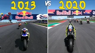 Evolution of MotoGP Games 2013-2020 (Gameplay Comparison)