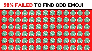 HOW GOOD ARE YOUR EYES? - 98% FAILED | Paheliyan | Find The Odd Emoji Challenge | Emoji Quiz