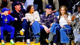 Jennifer Lopez And Ben Affleck came out for the NBA game on  Last Saturday.