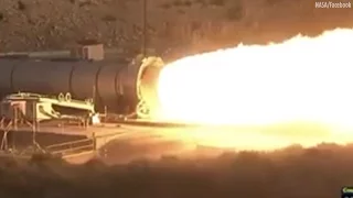 NASA tests a booster for the most powerful rocket in the world