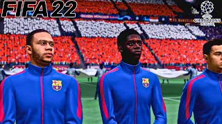 Bayern Munich vs Barcelona Ft. Fati, Depay, Dembele, | UEFA Champions League | Gameplay & Full match