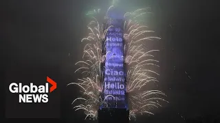 New Year's 2023: Taiwan shoots fireworks off Taipei 101 skyscraper