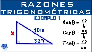 Razones Trigonométricas | Hallar un lado | Ejemplo 1