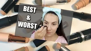 BEST & WORST FOUNDATION STICKS (Drugstore & High End)