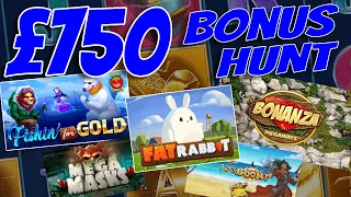 Bonus Hunt - £750 Start: 11 Online Slot bonuses to open