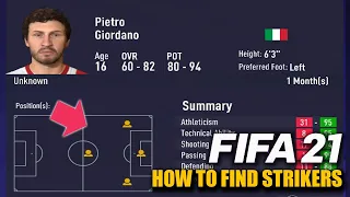 HOW TO FIND STRIKERS IN THE YOUTH ACADEMY!!! - FIFA 21 Career Mode