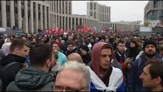 Юрий Дудь на Сахарова. 29.09.2019.