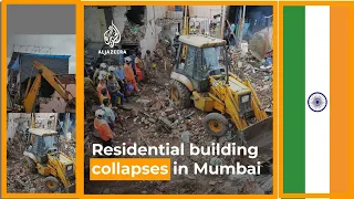 Mumbai: Residential building collapses | AJ #shorts