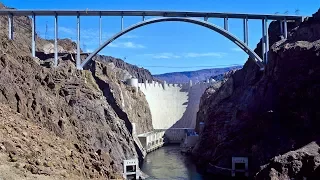 Tour inside the Hoover Dam on the Colorado River, USA