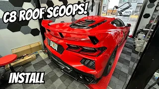 C8 Corvette roof scoops! Install and info