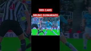 BRUNO GUIMARAES RED CARD Newcastle vs Southampton 2-1