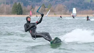 Kiteloops ohne Ende: Kochelsee bei Föhnwind