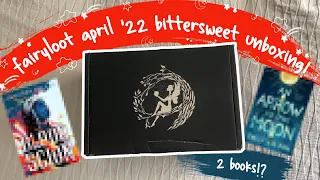 2 BOOKS! fairyloot ya april 2022 bittersweet subscription box unboxing | shanayah reads ♡