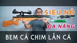 Nỏ đa năng bắn bi bắn tên |  crossbow shooting iron balls | MỘC NHÂN DIY