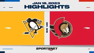 NHL Highlights | Penguins vs. Senators - January 18, 2023