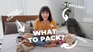 WHAT TO PACK FLYING WITH A TODDLER | INTERNATIONAL FLIGHT | ACTIVITIES, SNACKS, TRAVEL STROLLER...