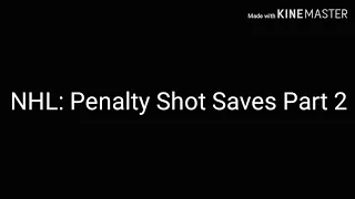 NHL: Penalty Shot Saves