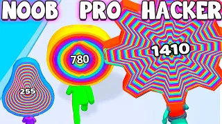 Layer Man 3d - NOOB vs PRO vs HACKER 🍭 New Update