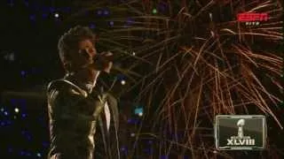 SUPER BOWL 2014 XLVIII - Bruno Mars ( Live ) " Just The Way You Are " HD