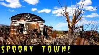 Abandoned! Creepy Spooky Town & Strange Side Road Close To Area 51- Old Cars & Trucks-Nevada Desert