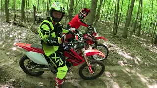 CRAZY GUY RIDE FAST THROUGH THE WOODS | SIMCOE COUNTY TRAIL | PART 3 | RMZ450 | CRF250R | XR400R