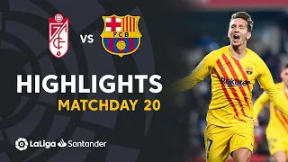 Highlights Granada CF vs FC Barcelona (1-1)