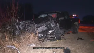Tulsa Police: 2 Hospitalized After Head-On Crash