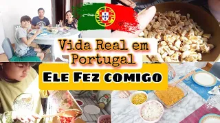 🇵🇹Cozinhando com o Nicolas/estrogonofe com purê de batatas/vida real em Portugal