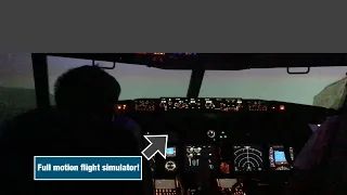 Touch and go in a Boeing 737 full motion flight simulator!