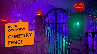 How to make a Cemetery Fence - build overview, tips and see the graveyard in action on Halloween!