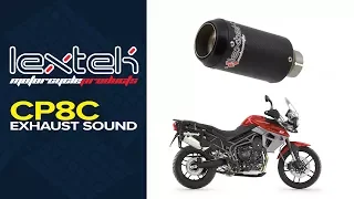 Lextek CP8C Exhaust Sound: Triumph Tiger 800 (10-16)