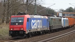 Bunter Güterverkehr in Struveshof | März 2017 | Trainspotting