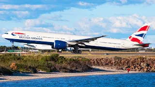 Very Scary Landing Boeing 777 at Gold Coast Airport Airport MFS2020