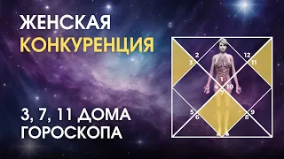 ЖЕНСКАЯ КОНКУРЕНЦИЯ. 3, 7, 11 ДОМА ГОРОСКОПА | Astrogreen