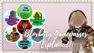 Roblox Bloxburg Gamepasses Explained! | Blvshiia 💖