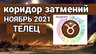 ♉️ ТЕЛЕЦ ПЕРЕМЕНЫ! КОРИДОР ЗАТМЕНИЙ - гороскоп НОЯБРЬ 2021, Астролог Olga.