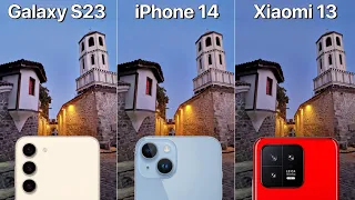 Samsung Galaxy S23 VS iPhone 14 VS Xiaomi 13 Camera Test & Review