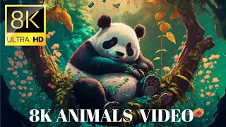 MAJESTIC ANIMALS 8K VIDEO ULTRA HD / JUNGLE WILDLIFE VIDEO