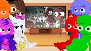 Garten of Banban w/ Sheriff React To Five Night at Boyfriend vs Rainbow Friends and Other Monsters