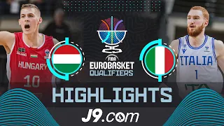 Hungary 🇭🇺 vs Italy 🇮🇹 | J9 Highlights | FIBA EuroBasket 2025 Qualifiers
