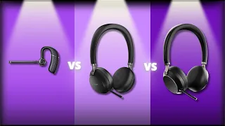 Yealink Bluetooth Headset Series Comparison 2023 - BH71 vs BH72 vs BH76