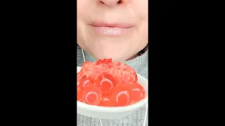 ASMR Eating Boba And Pop Rocks Popping Candy Satisfying Sounds #shorts