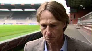 Massale persbelangstelling voor Adrie Koster bij Beerschot