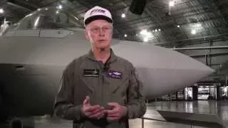 Former test pilot Paul Metz speaks about the F-22 Raptor