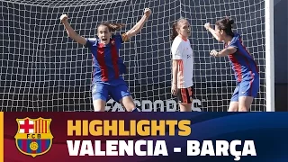 [HIGHLIGHTS] FUTBOL FEM (Lliga): Valencia - FC Barcelona (0-1)