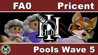 Heir 3 - FA0 (IC) Vs. Pricent (Fox) - Pools Wave E - Melee Singles