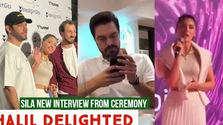 Sila Turkoglu New Interview from Ceremony !Halil Ibrahim Ceyhan Delighted