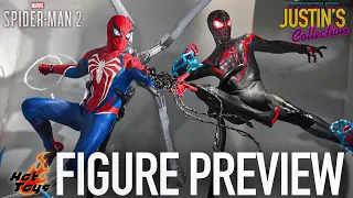 Hot Toys Spider-Man 2 Advanced Suit 2.0 & Miles Morales Upgraded Suit - Figure Preview Episode 244