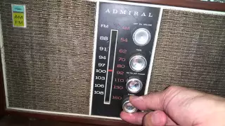 Vintage Admiral Tube Radio