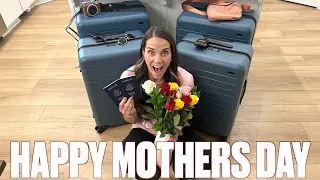 MOTHERS' DAY SURPRISE | HUSBAND AND KIDS SURPRISE MOM WITH WELL DESERVED VACATION